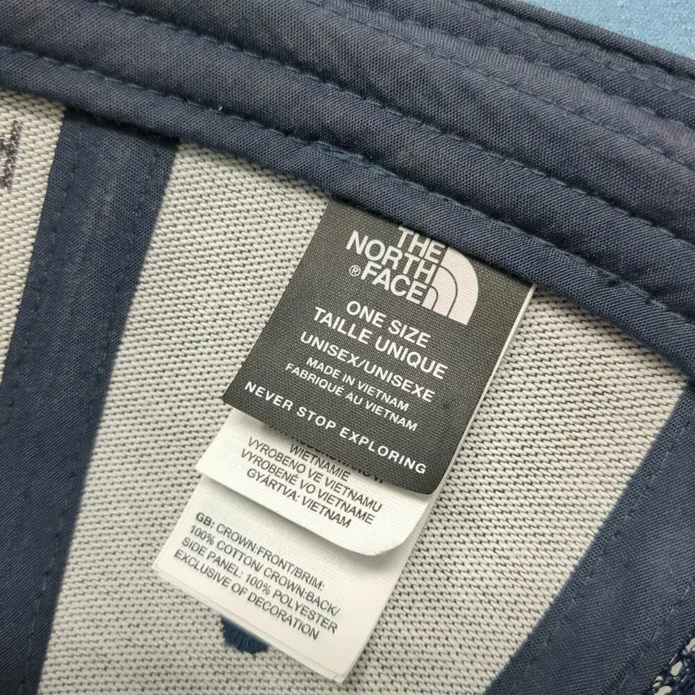 The North Face Trucker Hat Blue One Size Snapback Bear Mountain Mesh Embroidered